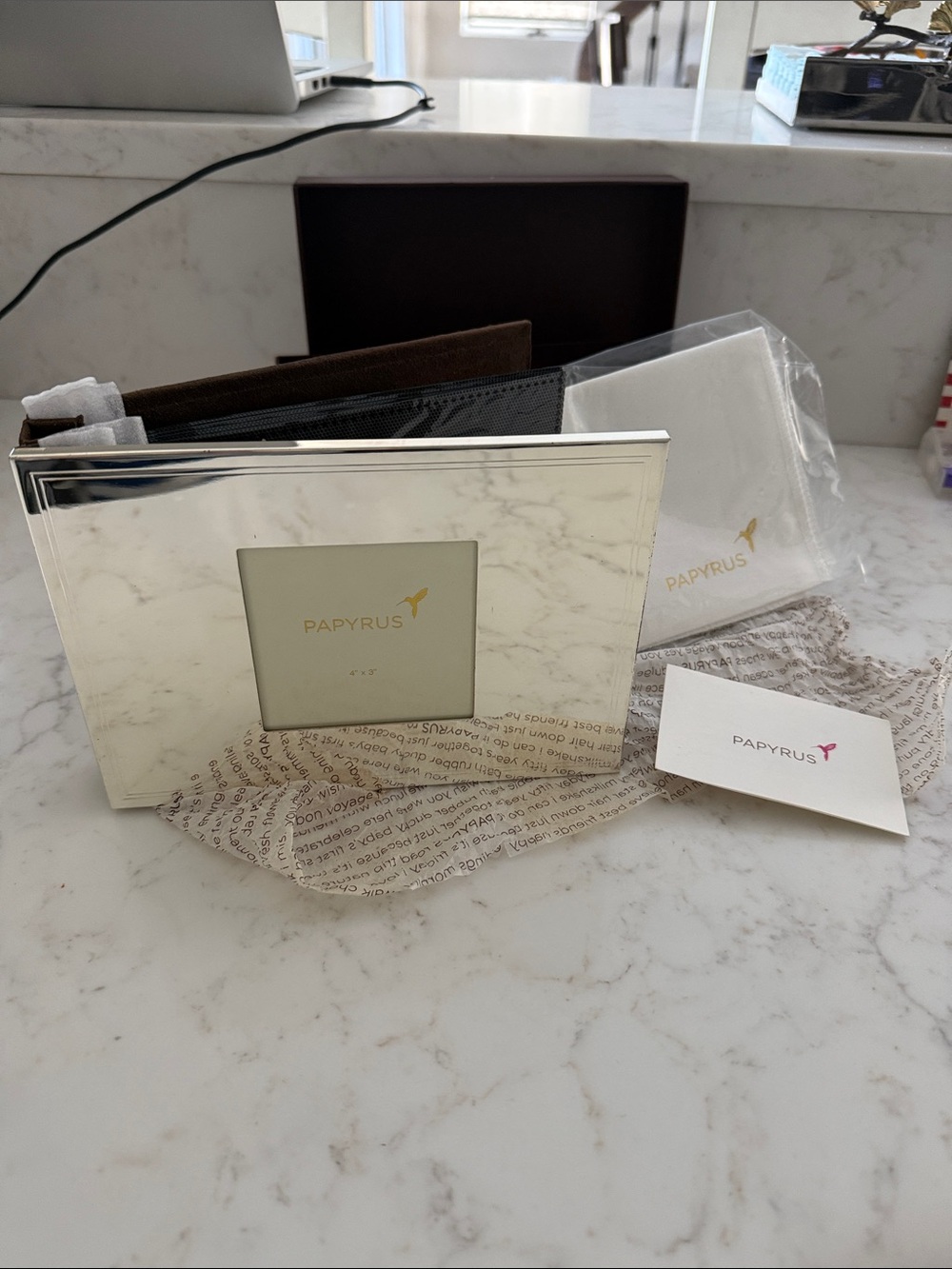Papyrus 4x3 Picture Frame-Book